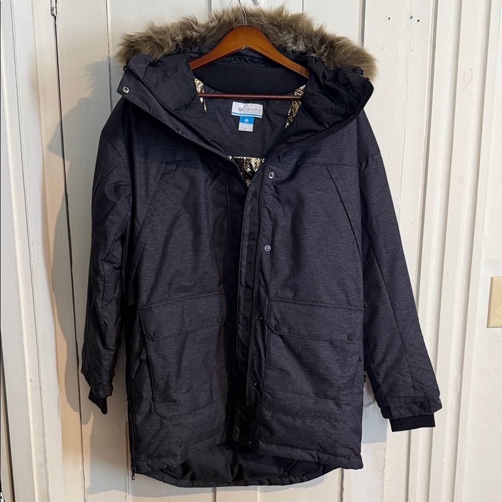 Columbia Dark Gray Jacket w/ Gold Omni Heat Lining